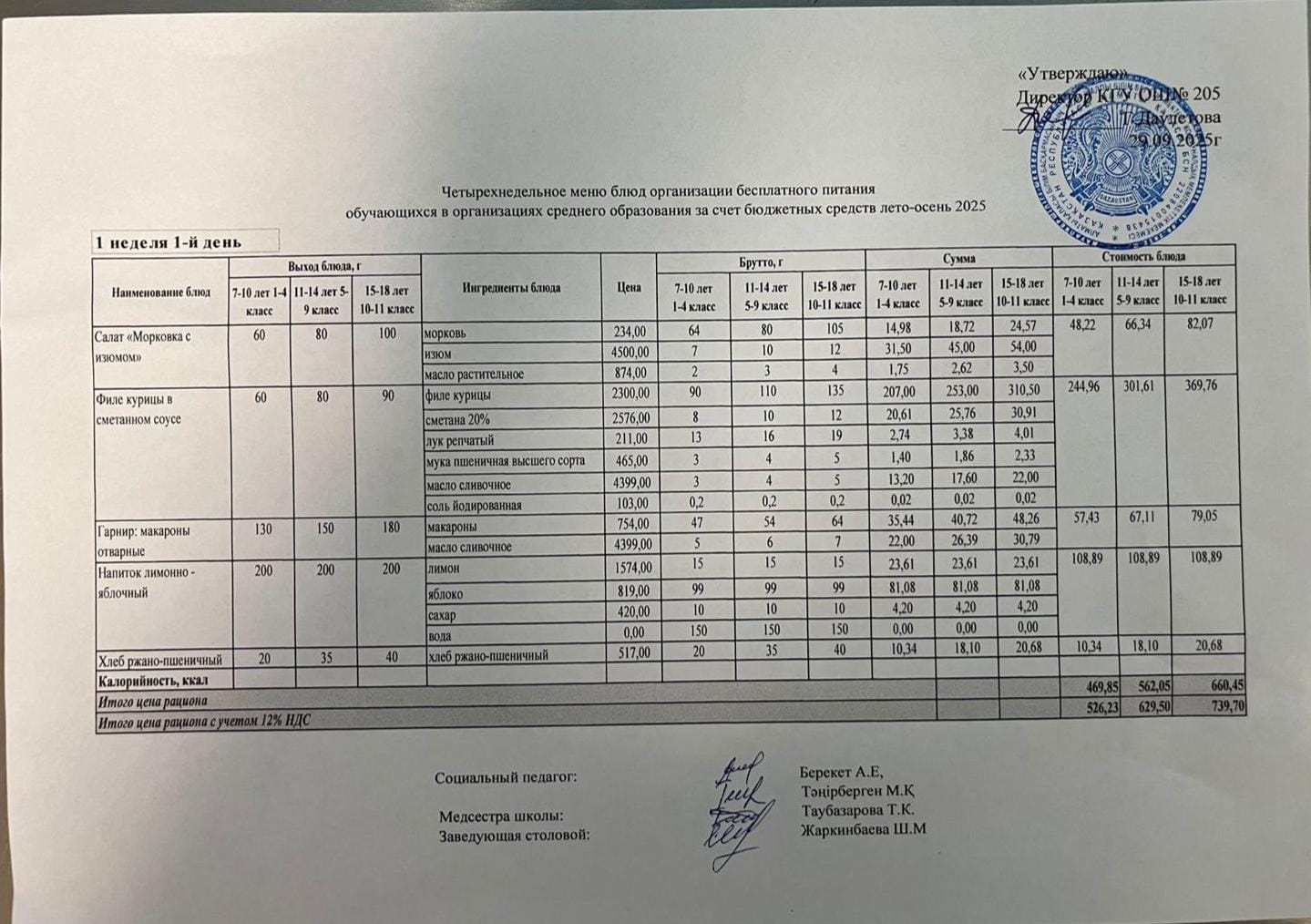 Ас мәзірі