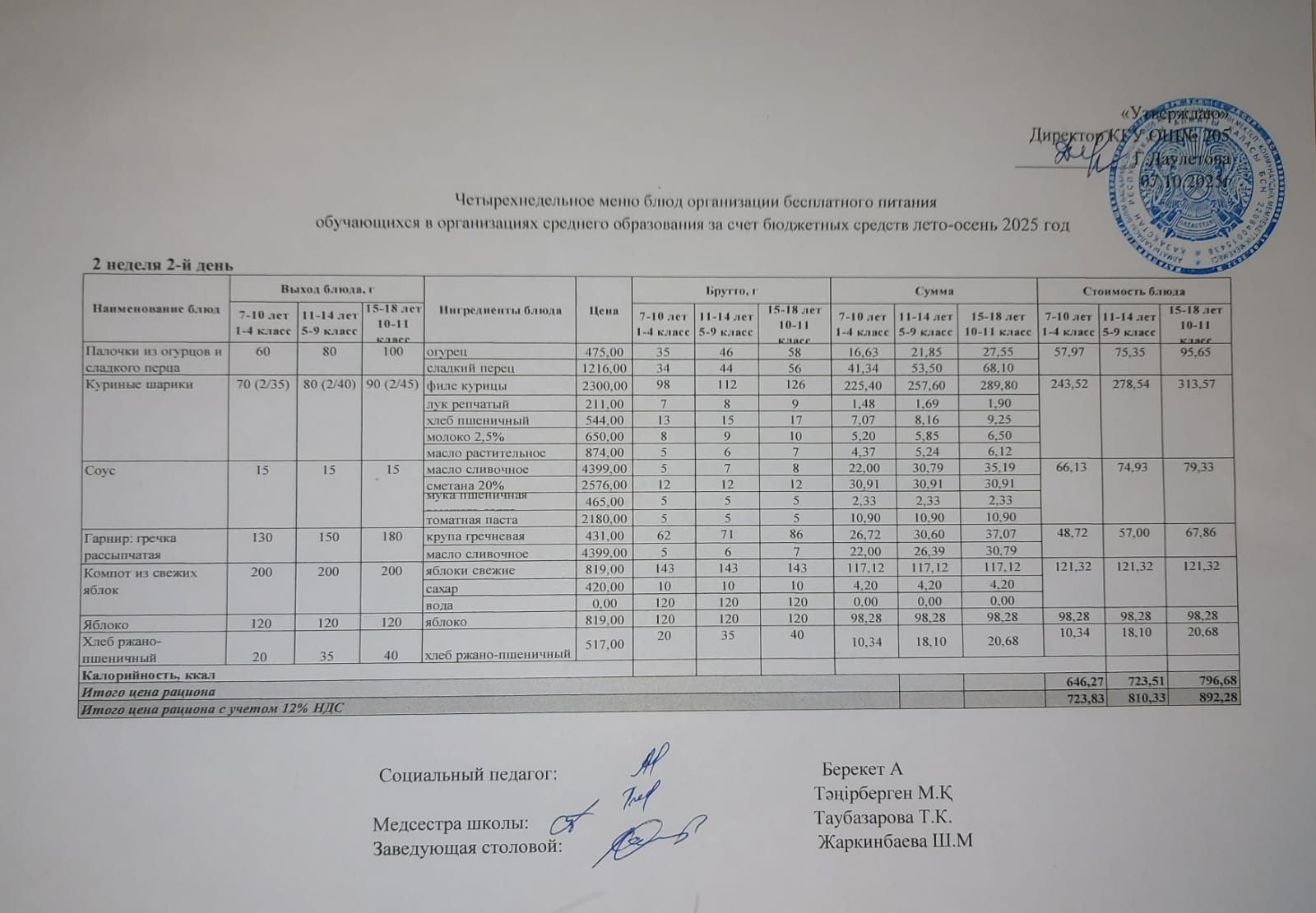 Ас мәзірі