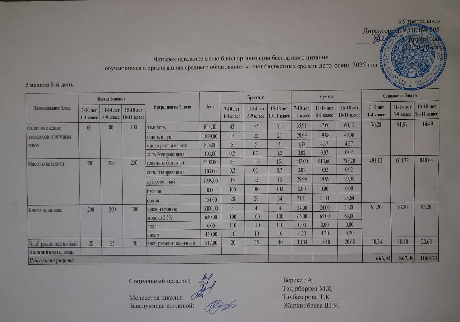 Ас мәзірі