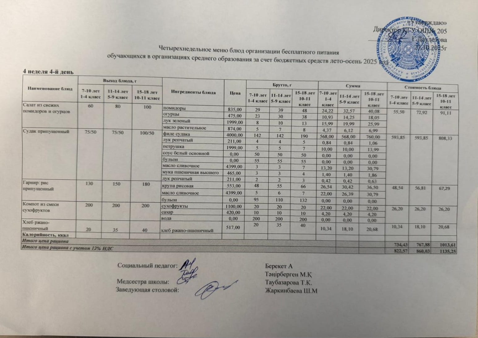 Ас мәзірі