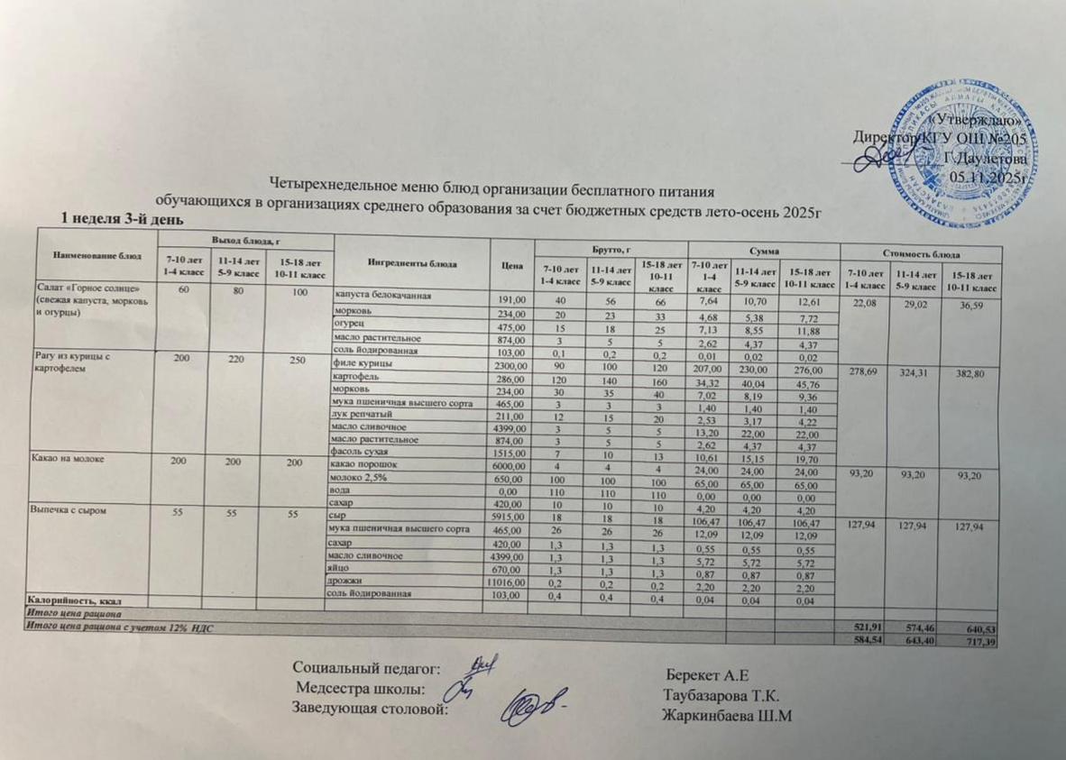 Ас мәзірі