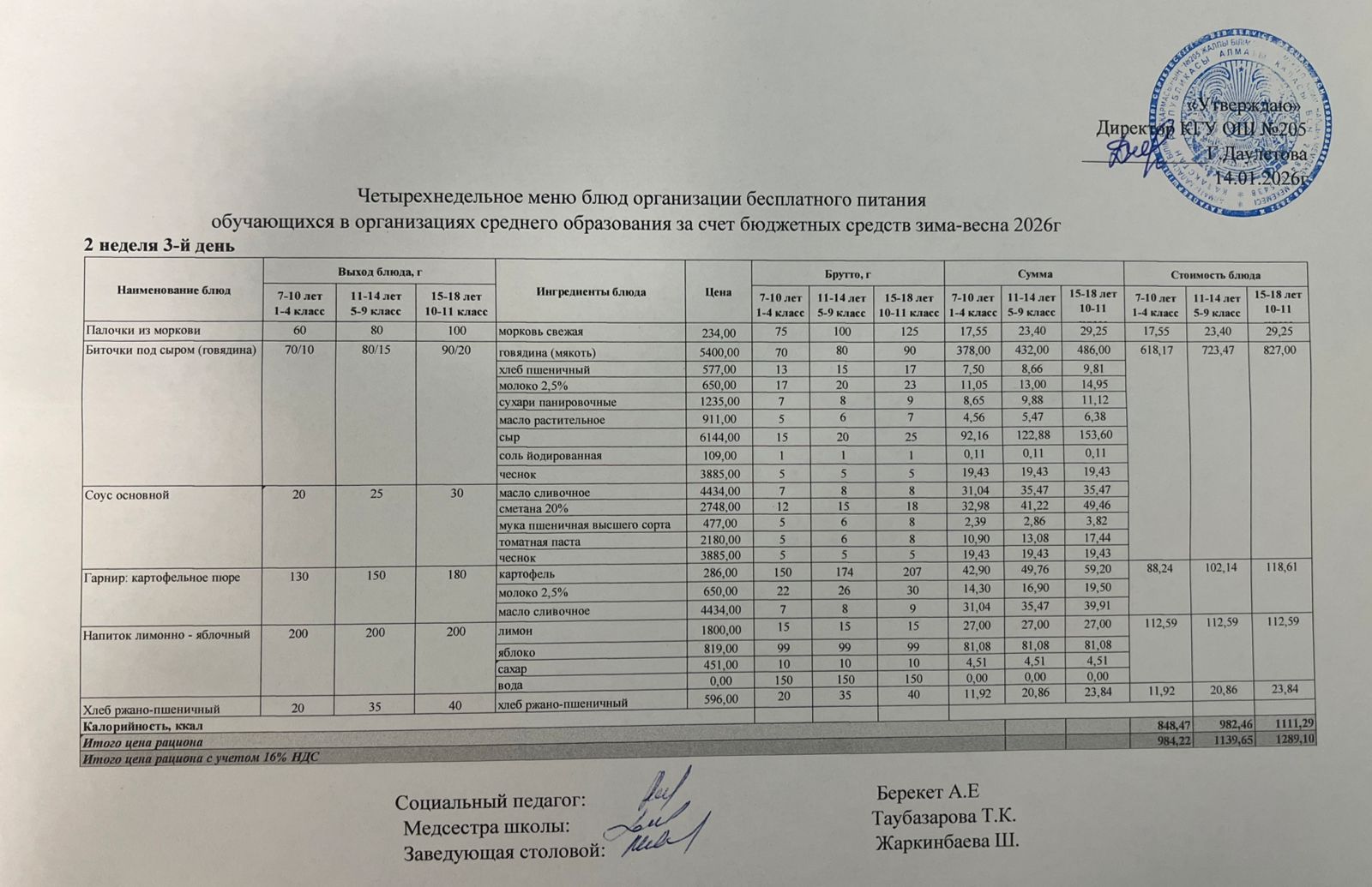 Ас мәзірі