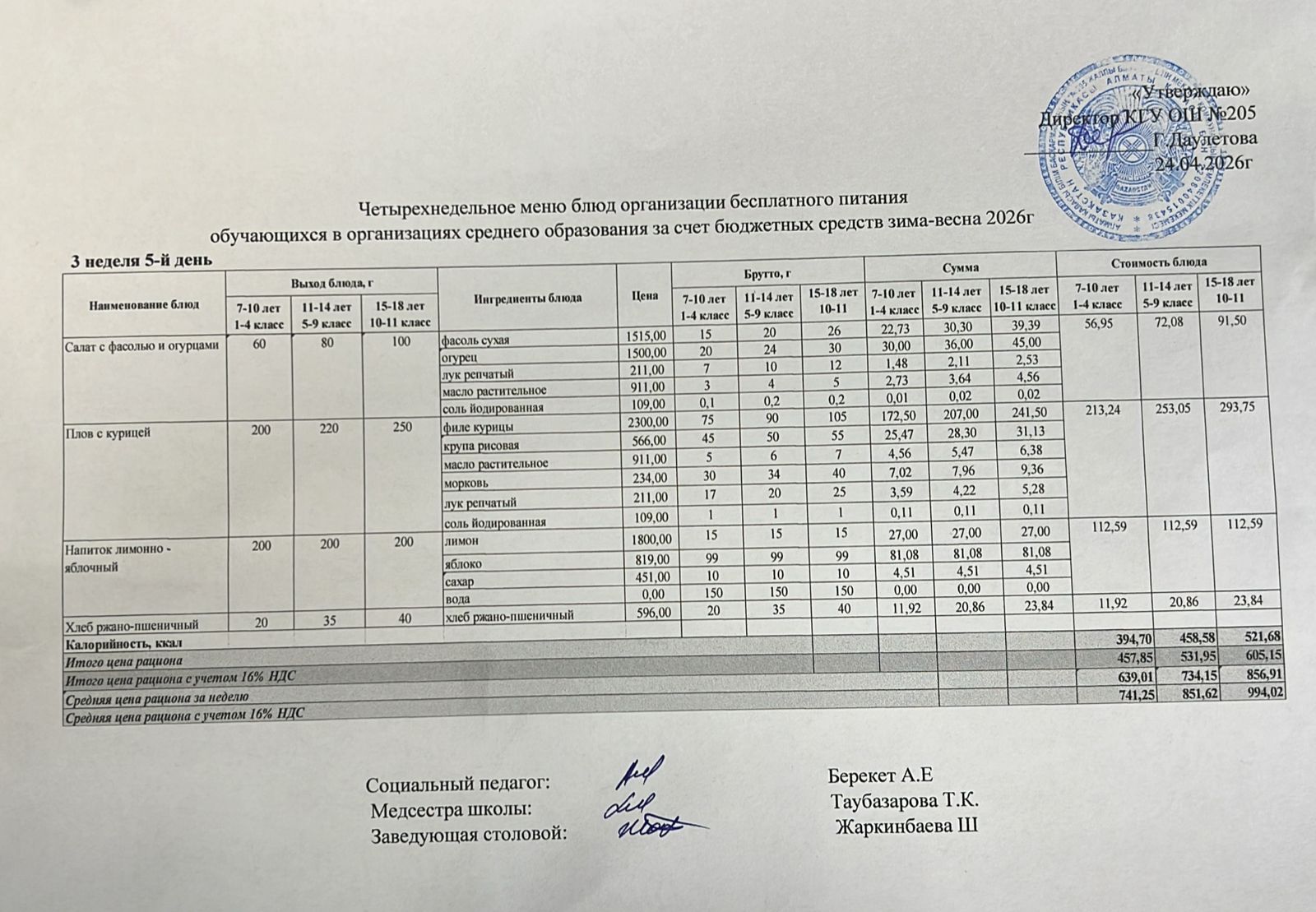 Ас мәзірі