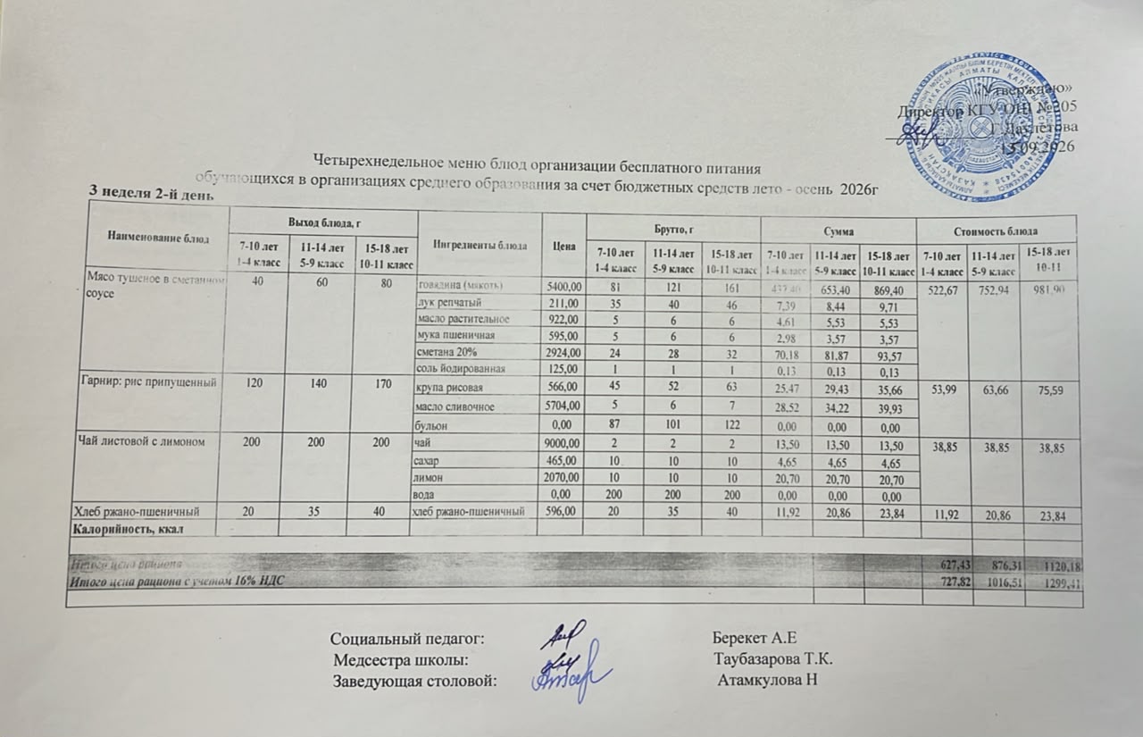 Ас мәзірі