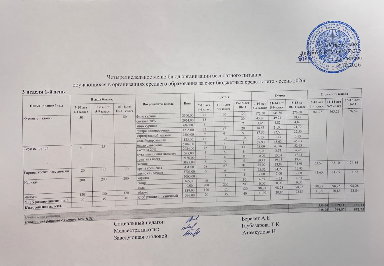 Ас мәзірі